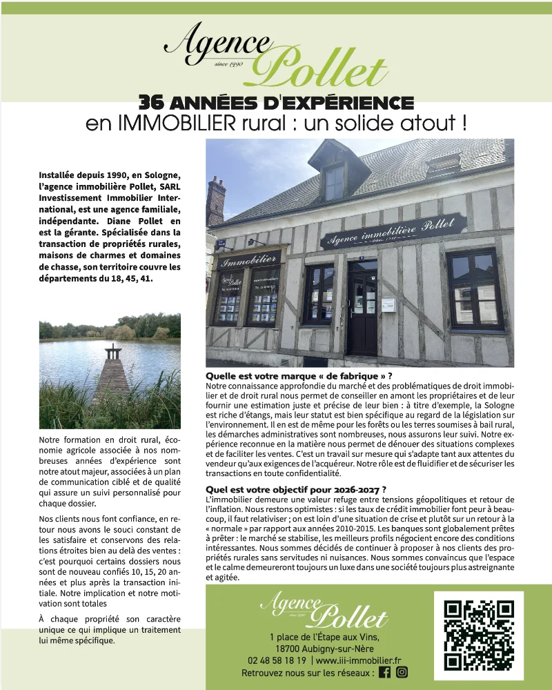 Agence Pollet — propriétés rurales et demeures de caractère